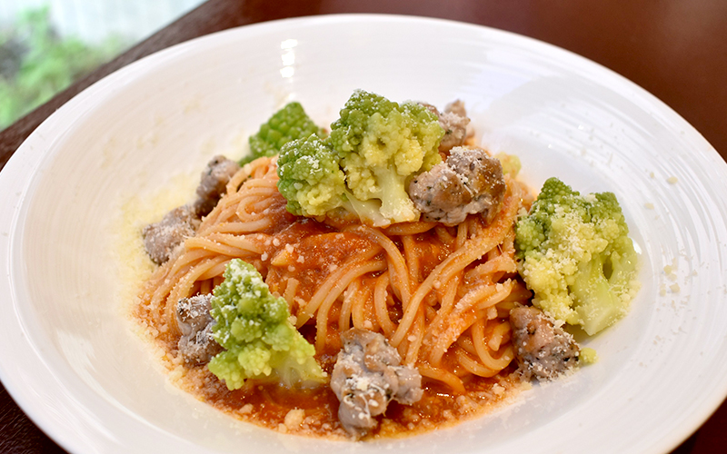 ホテル・ザ・ウエストヒルズ・水戸のレストラン「ガーデンキッチン・リチェッタ」12月のパスタ