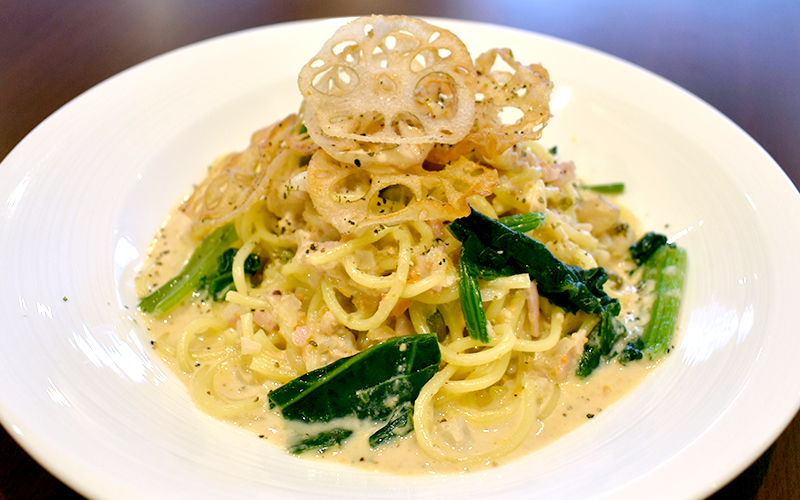 ホテル・ザ・ウエストヒルズ・水戸のレストラン「ガーデンキッチン・リチェッタ」1月のパスタ