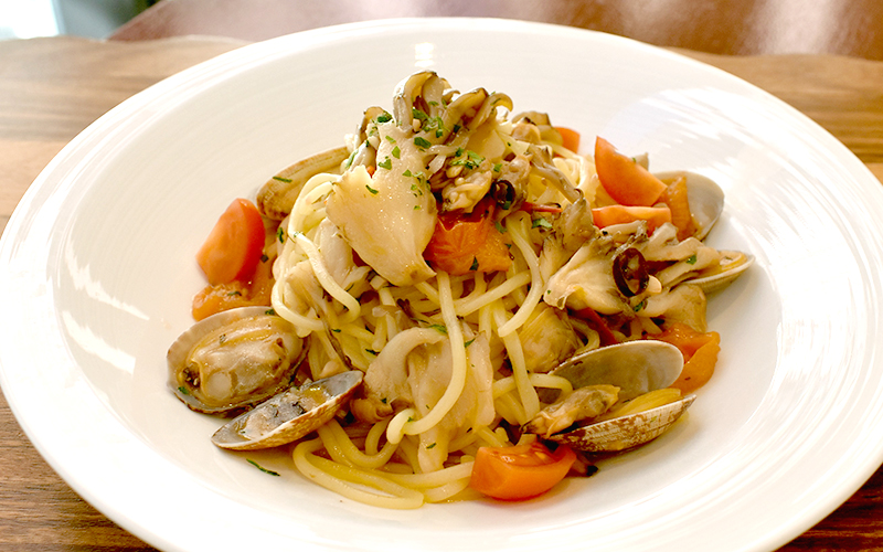 ホテル・ザ・ウエストヒルズ・水戸のレストラン「ガーデンキッチン・リチェッタ」2月のパスタ
