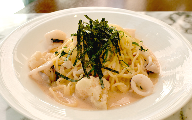 ホテル・ザ・ウエストヒルズ・水戸のレストラン「ガーデンキッチン・リチェッタ」3月のパスタ