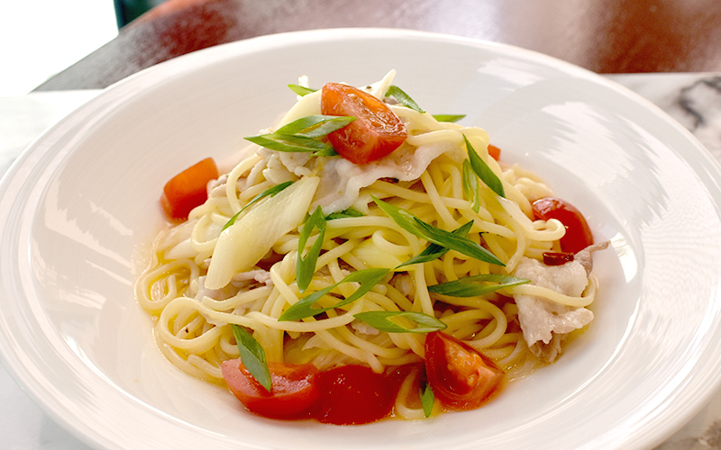 ホテル・ザ・ウエストヒルズ・水戸のレストラン「ガーデンキッチン・リチェッタ」3月のパスタ
