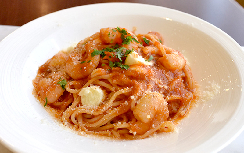 ホテル・ザ・ウエストヒルズ・水戸のレストラン「ガーデンキッチン・リチェッタ」4月のパスタ