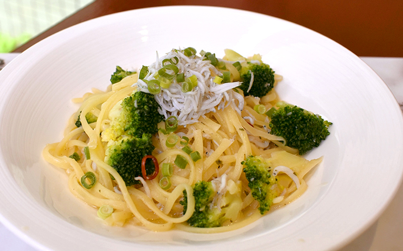 ホテル・ザ・ウエストヒルズ・水戸のレストラン「ガーデンキッチン・リチェッタ」5月のパスタ